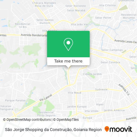 Mapa São Jorge Shopping da Construção