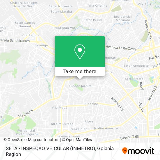 Mapa SETA - INSPEÇÃO VEICULAR (INMETRO)