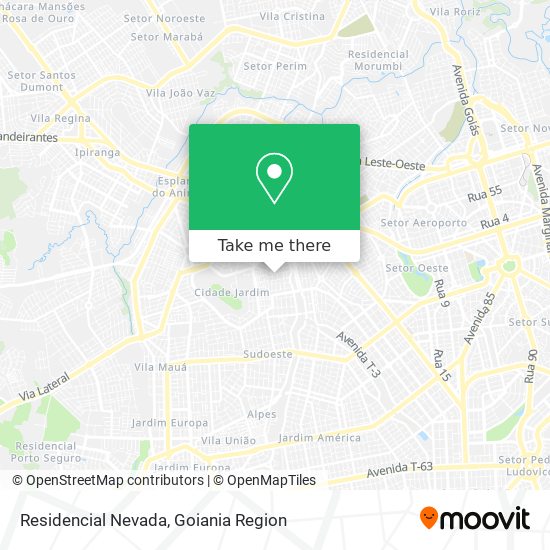 Residencial Nevada map