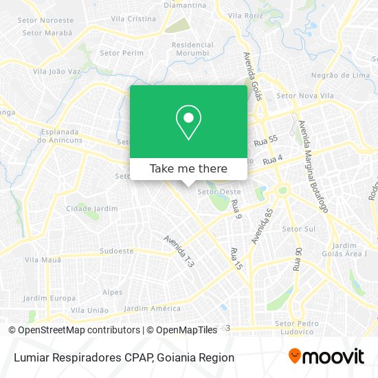 Lumiar Respiradores CPAP map