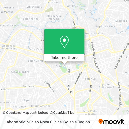 Laboratório Núcleo Nova Clínica map