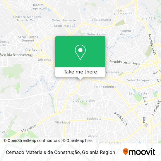 Cemaco Materiais de Construção map