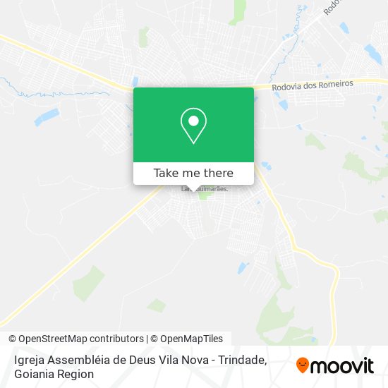 Mapa Igreja Assembléia de Deus Vila Nova - Trindade