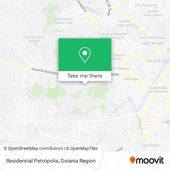 Mapa Residencial Petrópolis