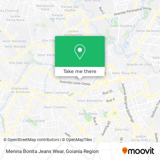 Mapa Menina Bonita Jeans Wear