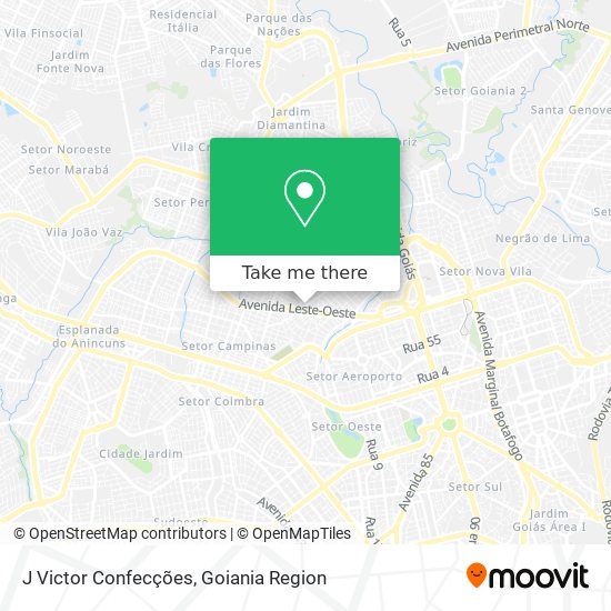 J Victor Confecções map