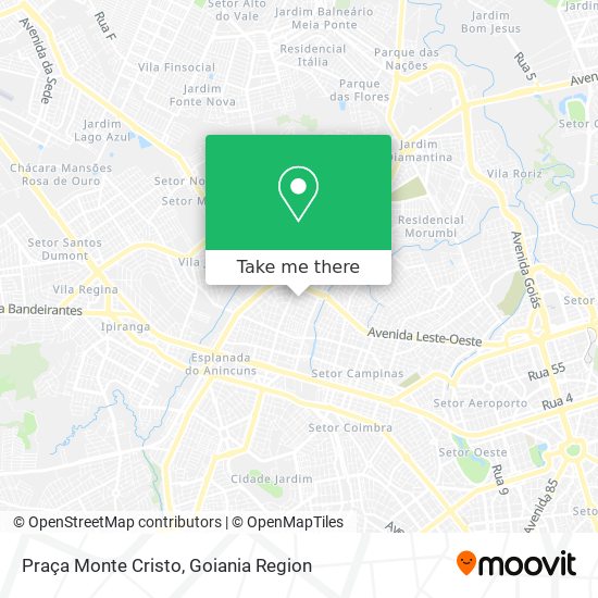 Mapa Praça Monte Cristo