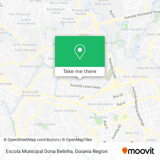 Mapa Escola Municipal Dona Belinha