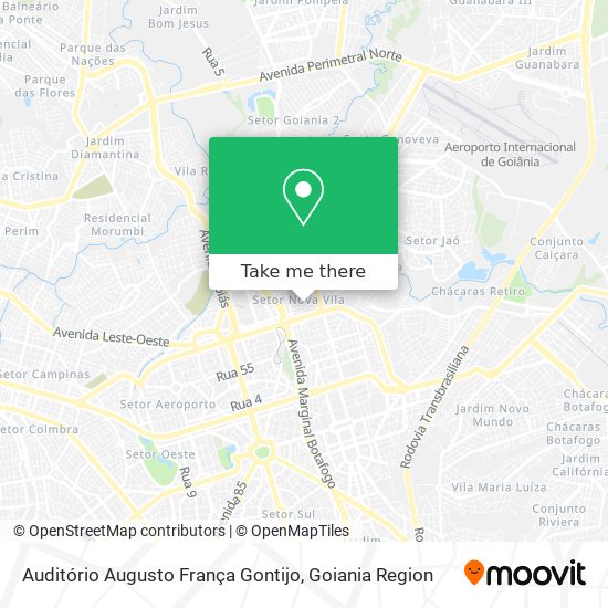 Mapa Auditório Augusto França Gontijo
