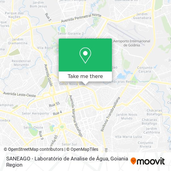 Mapa SANEAGO - Laboratório de Analise de Água