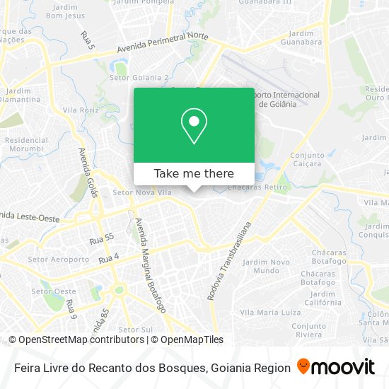 Feira Livre do Recanto dos Bosques map