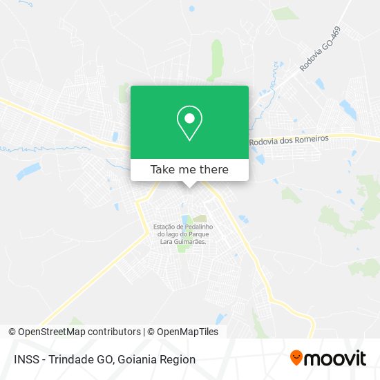 INSS - Trindade GO map
