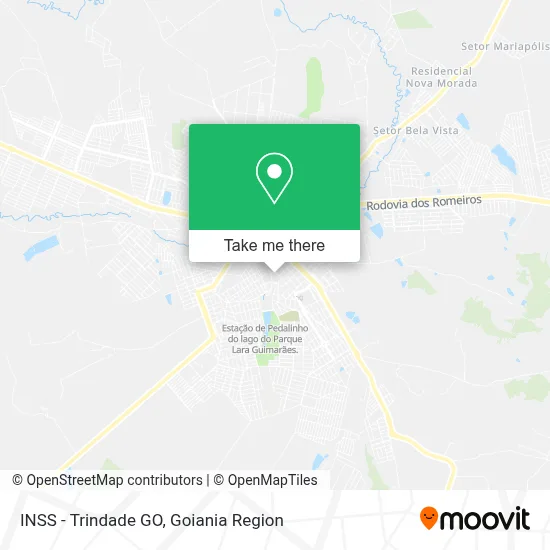 INSS - Trindade GO map