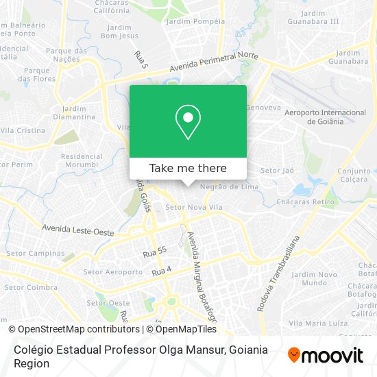 Mapa Colégio Estadual Professor Olga Mansur