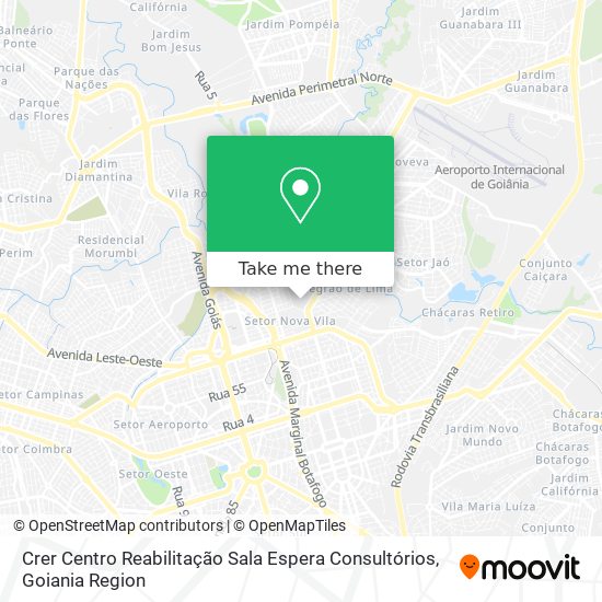 Crer Centro Reabilitação Sala Espera Consultórios map
