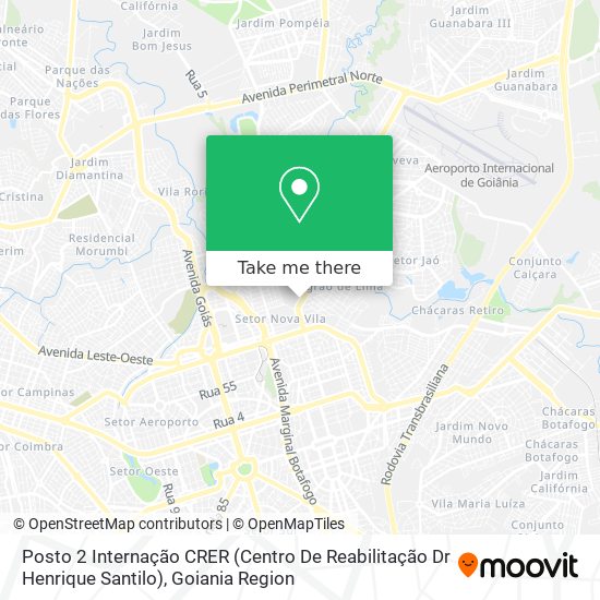Mapa Posto 2 Internação CRER (Centro De Reabilitação Dr Henrique Santilo)
