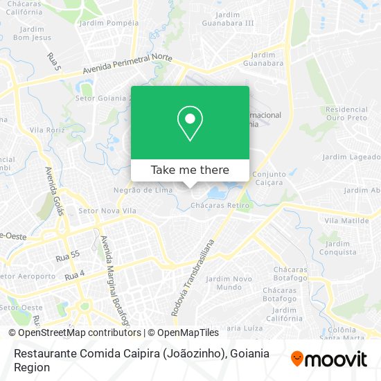 Mapa Restaurante Comida Caipira (Joãozinho)