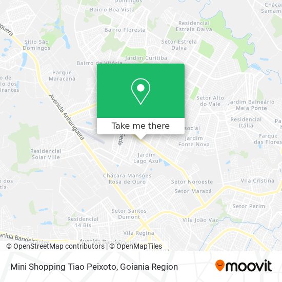Mini Shopping Tiao Peixoto map