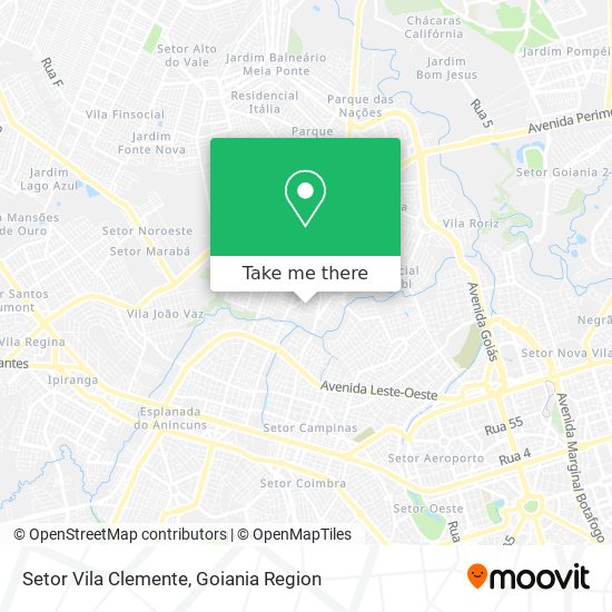 Setor Vila Clemente map