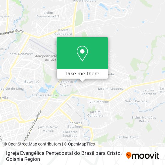 Igreja Evangélica Pentecostal do Brasil para Cristo map