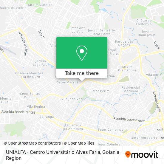 UNIALFA - Centro Universitário Alves Faria map