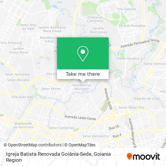 Igreja Batista Renovada Goiânia-Sede map