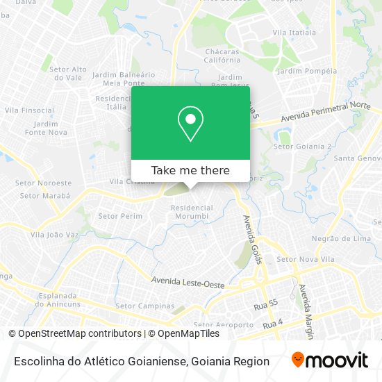 Escolinha do Atlético Goianiense map