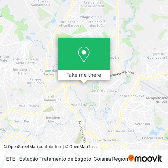 Mapa ETE - Estação Tratamento de Esgoto