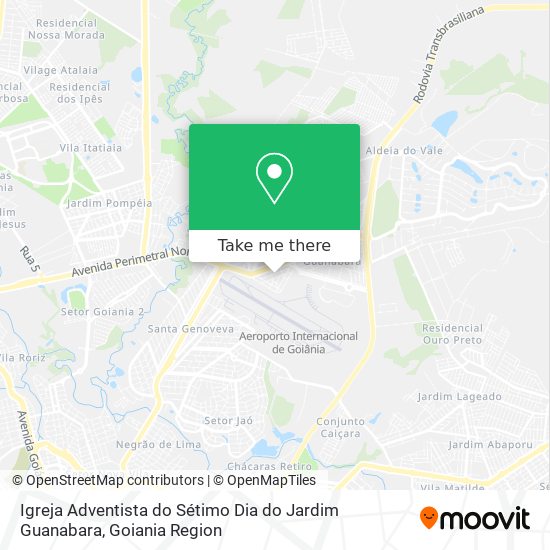 Mapa Igreja Adventista do Sétimo Dia do Jardim Guanabara