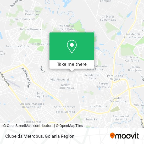 Mapa Clube da Metrobus