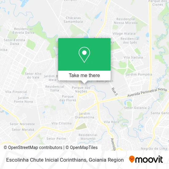 Escolinha Chute Inicial Corinthians map