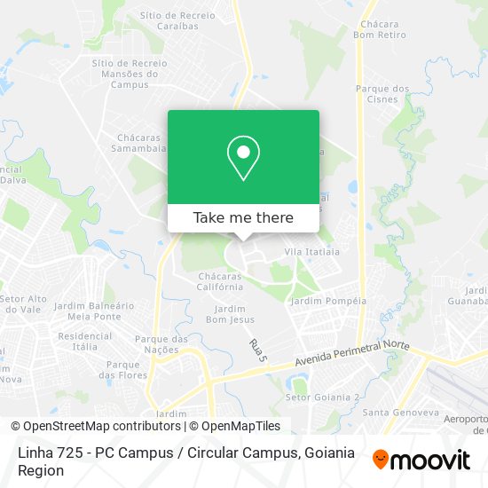 Linha 725 - PC Campus / Circular Campus map