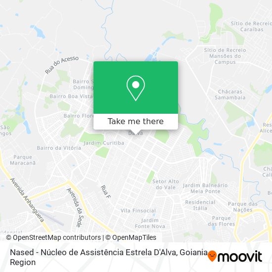 Mapa Nased - Núcleo de Assistência Estrela D'Alva