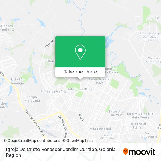 Mapa Igreja De Cristo Renascer Jardim Curitiba