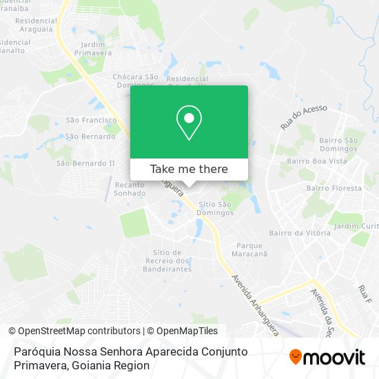 Paróquia Nossa Senhora Aparecida Conjunto Primavera map