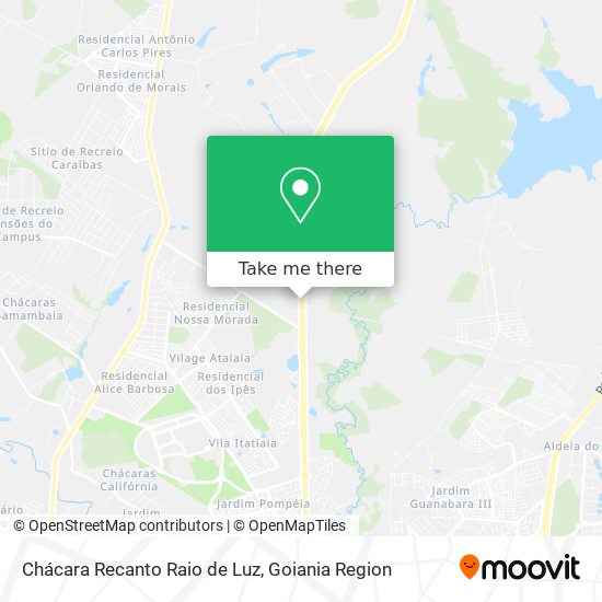 Chácara Recanto Raio de Luz map