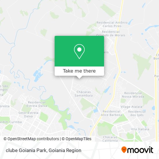 clube Goiania Park map