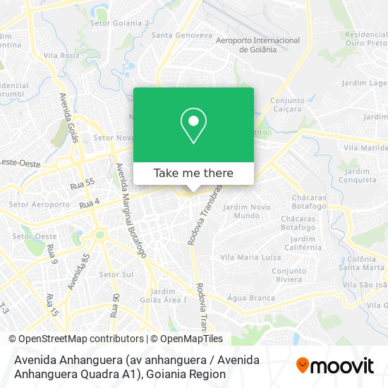 Mapa Avenida Anhanguera (av anhanguera / Avenida Anhanguera Quadra A1)