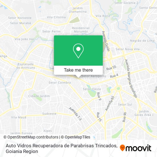 Auto Vidros Recuperadora de Parabrisas Trincados map