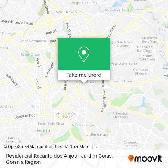 Mapa Residencial Recanto dos Anjos - Jardim Goiás