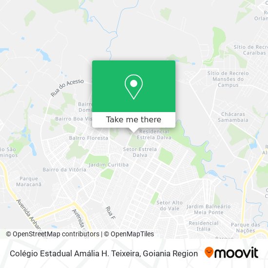 Mapa Colégio Estadual Amália H. Teixeira
