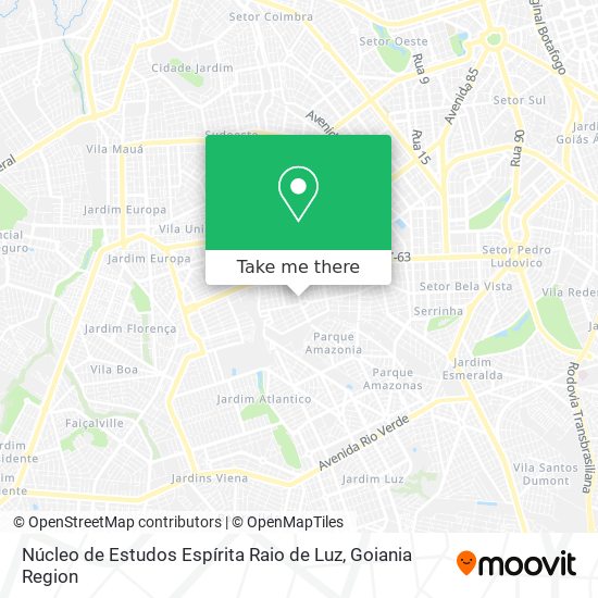 Núcleo de Estudos Espírita Raio de Luz map