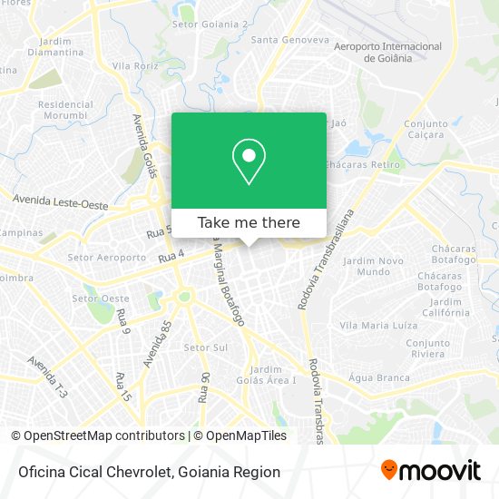 Oficina Cical Chevrolet map