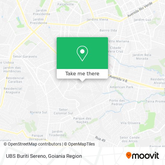 UBS Buriti Sereno map