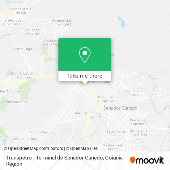 Transpetro - Terminal de Senador Canedo map