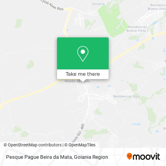 Mapa Pesque Pague Beira da Mata