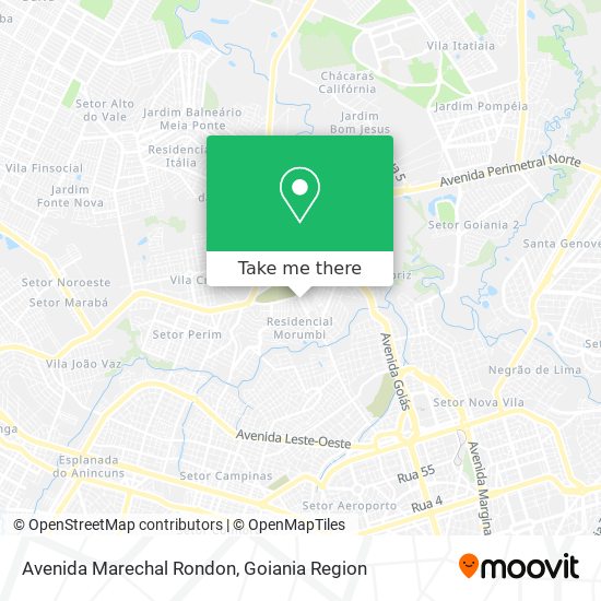 Mapa Avenida Marechal Rondon