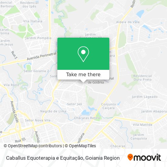 Caballus Equoterapia e Equitação map