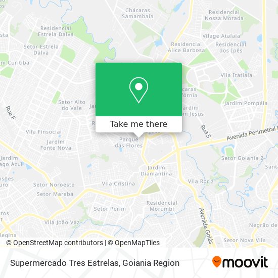 Mapa Supermercado Tres Estrelas