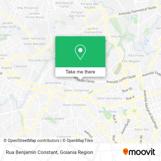 Rua Benjamin Constant map